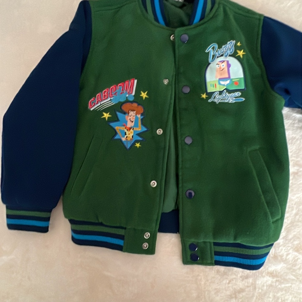 Kids Green and Blue Toy Story Jacket